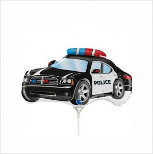 Balão Mini Carro Policia 35cm Grabo