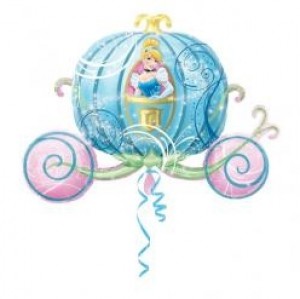 Balão Foil Carruagem da Cinderela 84x59cm R:10911