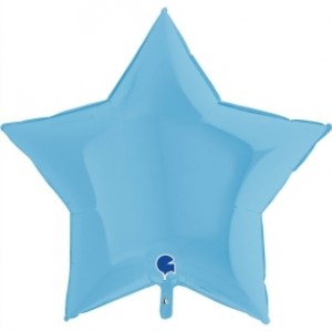 Balão Estrela Mate 46cm Azul