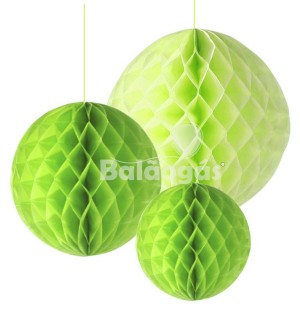 Balão de Papel em Favos Verde Alface
