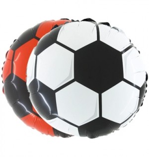 Balão Foil Bola Futebol 45cm 2 cores Escolha Grabo