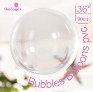1 Balão Bubble Transparente Cristal 90cm