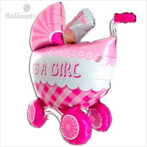 Balão Foil 3D Carrinho Its a Girl 107cm Grabo