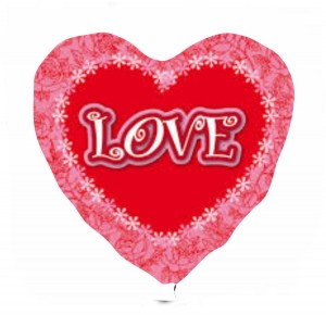 Coração Foil 40cm Ref: Love 2