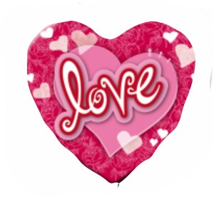 Coração Foil 40cm Ref: Love 1