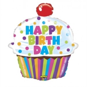 Balão foil Cupcake Brilhante 79cm Grabo