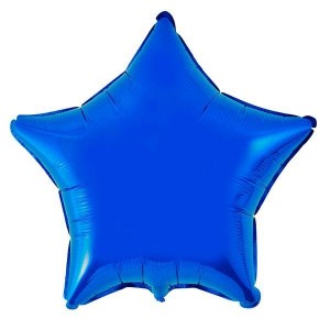 Estrela Foil 45cm Azul