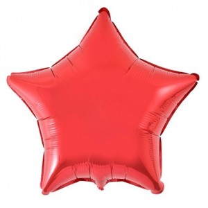Estrela Foil 45cm Vermelha