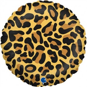 Balão Foil Mancha Leopardo 46cm Grabo