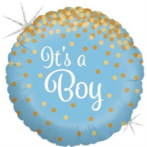 Balão Confetti It´s a Boy 46cm Grabo