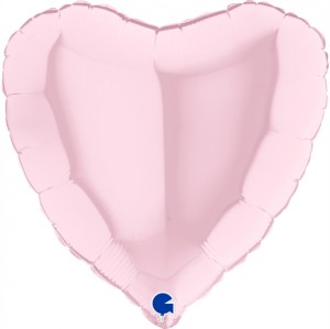 Coração Foil 45cm Rosa Grabo