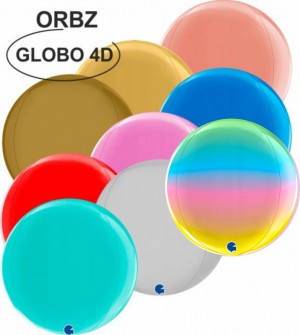 Balão orbz "Globo" Foil 40cm