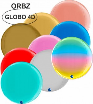 Balão orbz "Globo" Foil 29cm