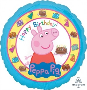Balão Peppa Pig Aniversário 43cm