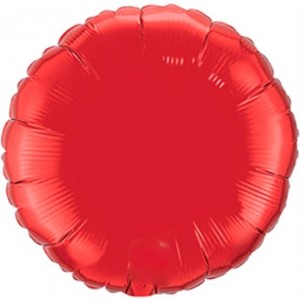 Redondo Foil 45cm Vermelho