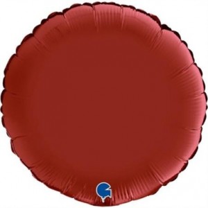Balão Redondo Cetim 46cm Ruby