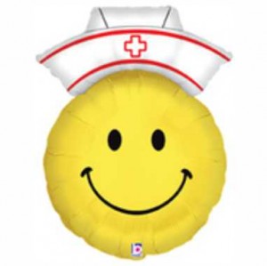 Balão Smiley Enfermeira 71cm Grabo