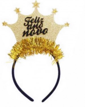 Bandolete Feliz Ano Novo Ouro e Prata