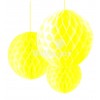 Balão de Papel em Favos Amarelo