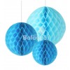 Balão de Papel em Favos Azul Bébé