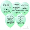 10 Balões Metalizados 5 Frases de Casamento Impresso nas 2 faces