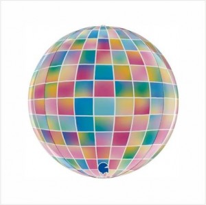 Balão Foil Globo 4D Discoteca 38cm Grabo