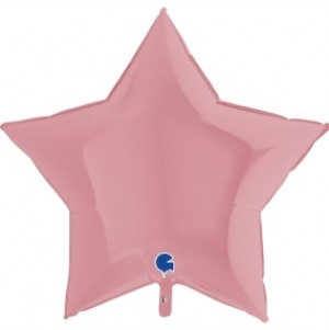 Balão Estrela Mate 46cm Rosa