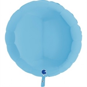 Balão Redondo Mate 46cm Azul