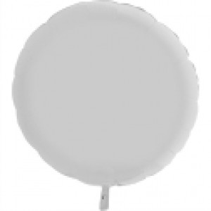 Balão Redondo Cetim 46cm Branco