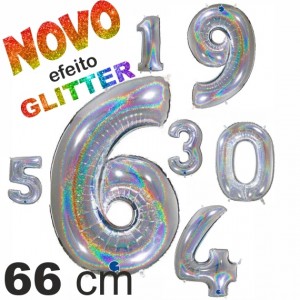 Números GLITTER Grabo  Foil 66cm