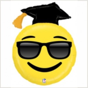 Balão foil Emoji Graduado 94Cm Grabo