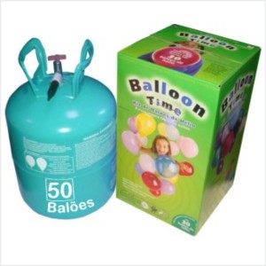 Kit Gás Hélio com 50 Balões incluidos