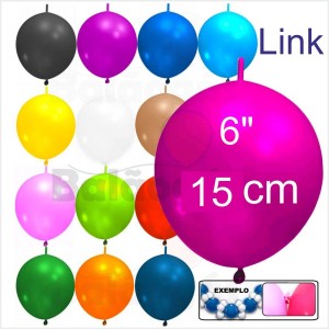 Link 50 Balões 6" 15cm "Grinalda"
