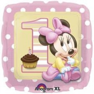 Balão Minnie 1 Ano 43cm 