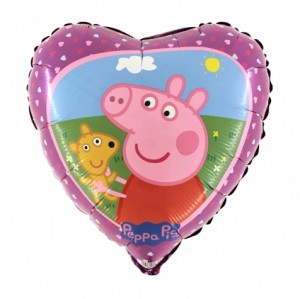 Balão Coração18" Peppa Pig Grabo