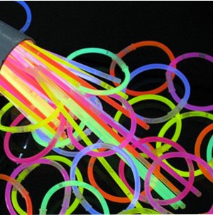 Glow Pulseiras Luminosas 100 unidades