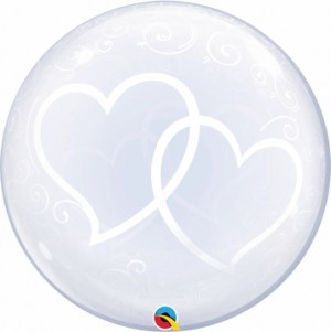 Bubble 2 Corações 24"61cm